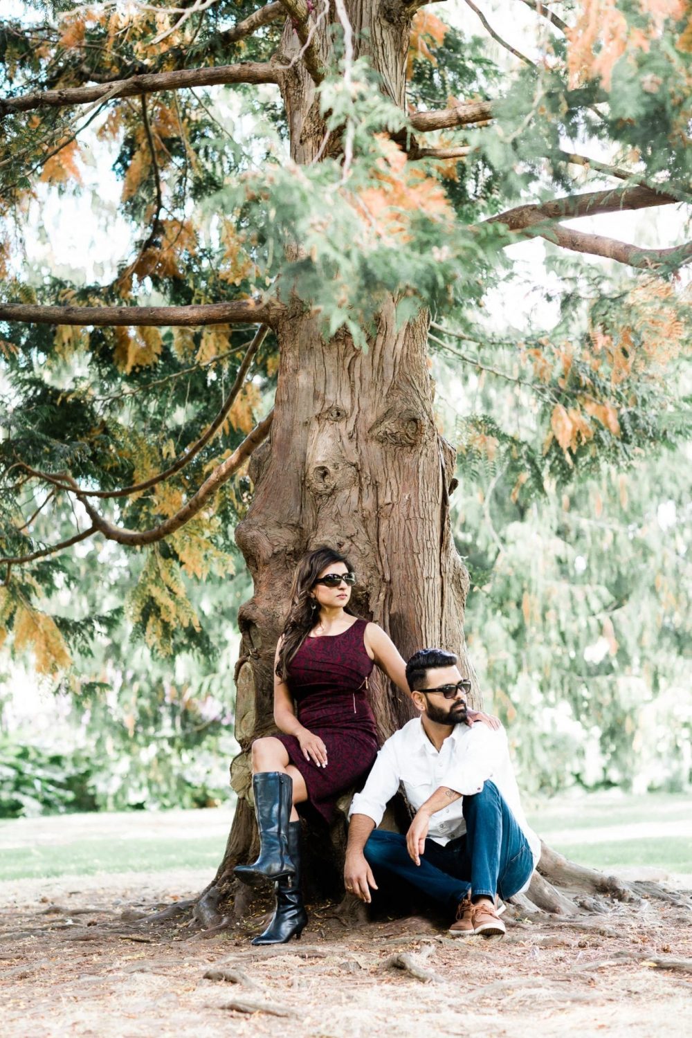 Indian couple engagement photo on Granville Island | Vancouver Indian wedding photographer