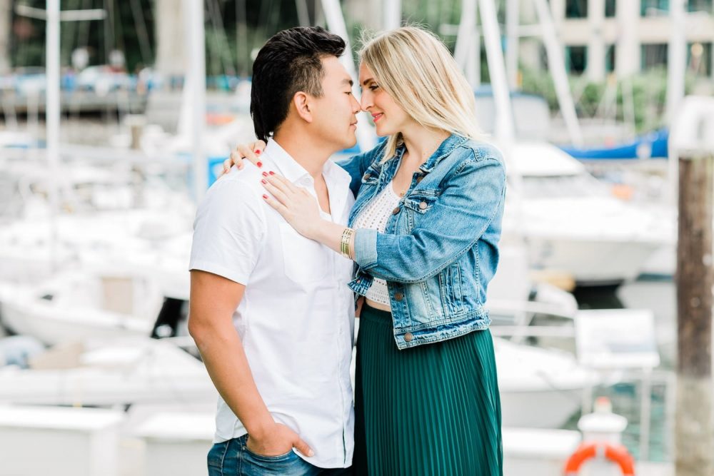 Classic Granville Island engagement photo | Vancouver wedding photographer