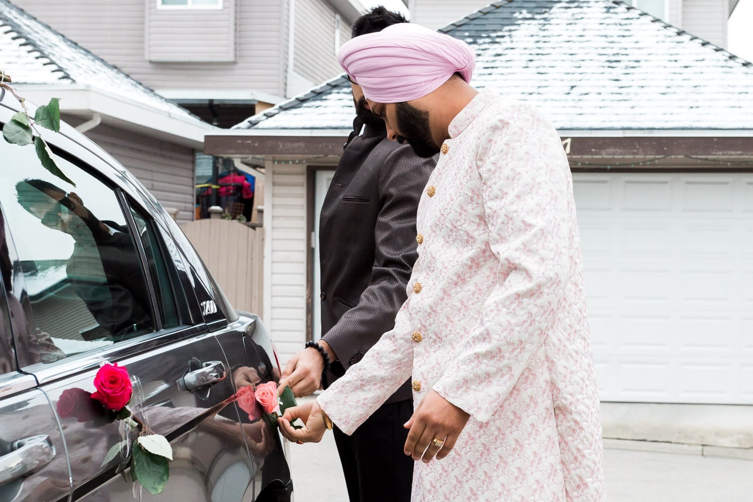 Indian groom during morning prep | Indian wedding photography Vancouver
