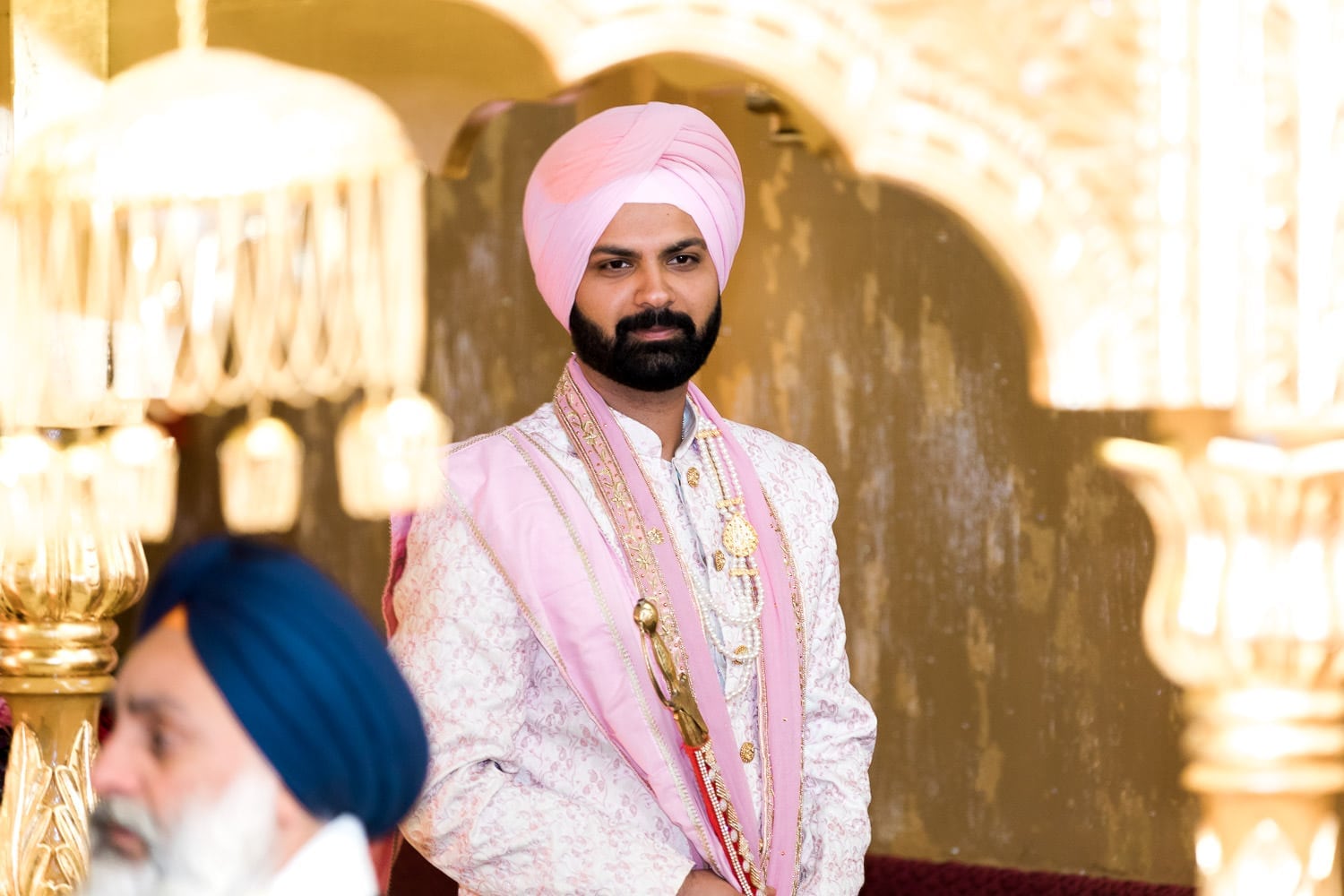 Indian groom at the temple | Indian wedding photography Vancouver