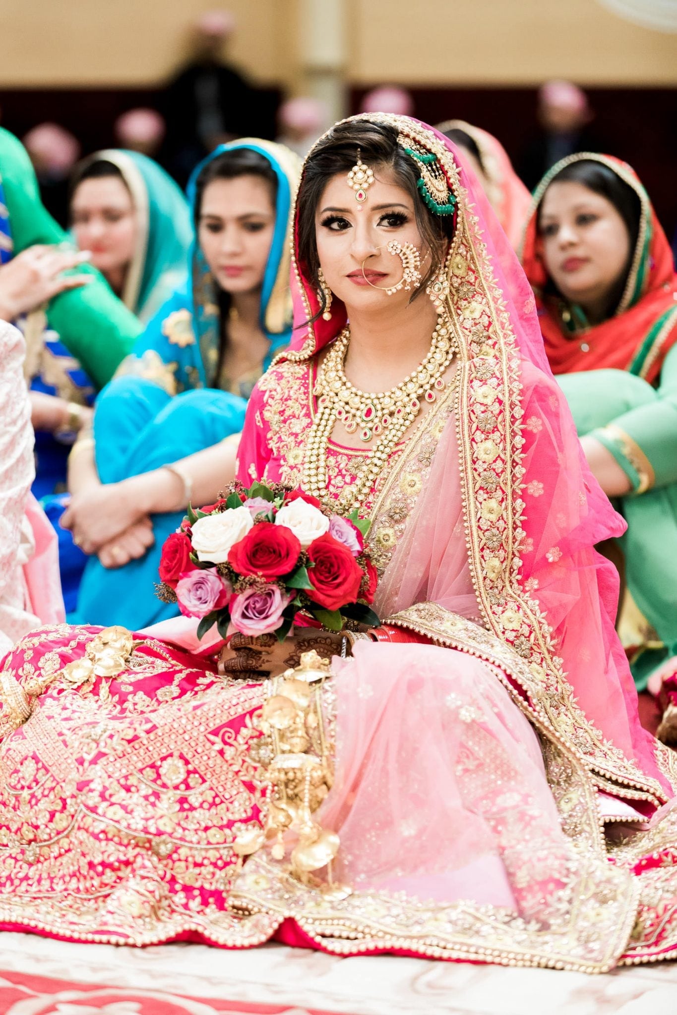 Indian bride at the temple | Indian wedding photography Vancouver