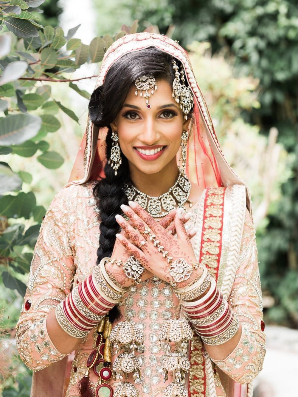 Indian bride portrait | Vancouver Indian wedding photographer